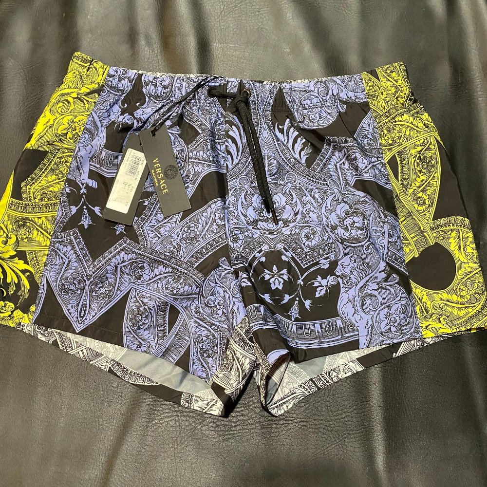 New Versace Beachwear Medusa Swim Boxer Shorts Men